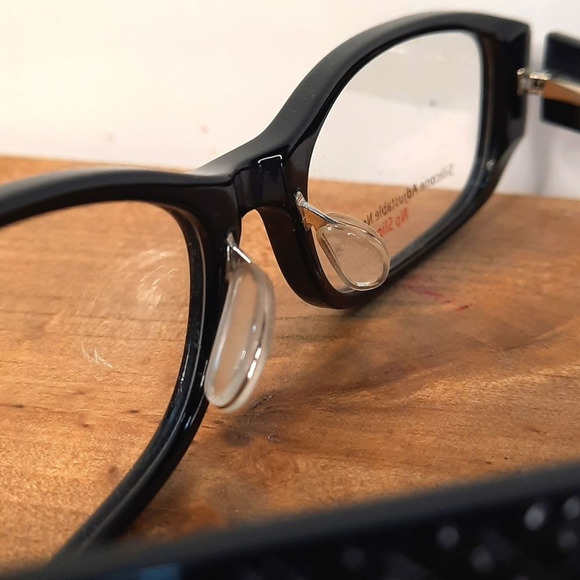 NEW prescription-ready NO SLIP Eyeglass Frame 54-16-135 black glasses, full rim - Picture 5 of 7